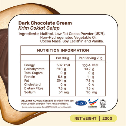 Dark Chocolate Spread in Jar