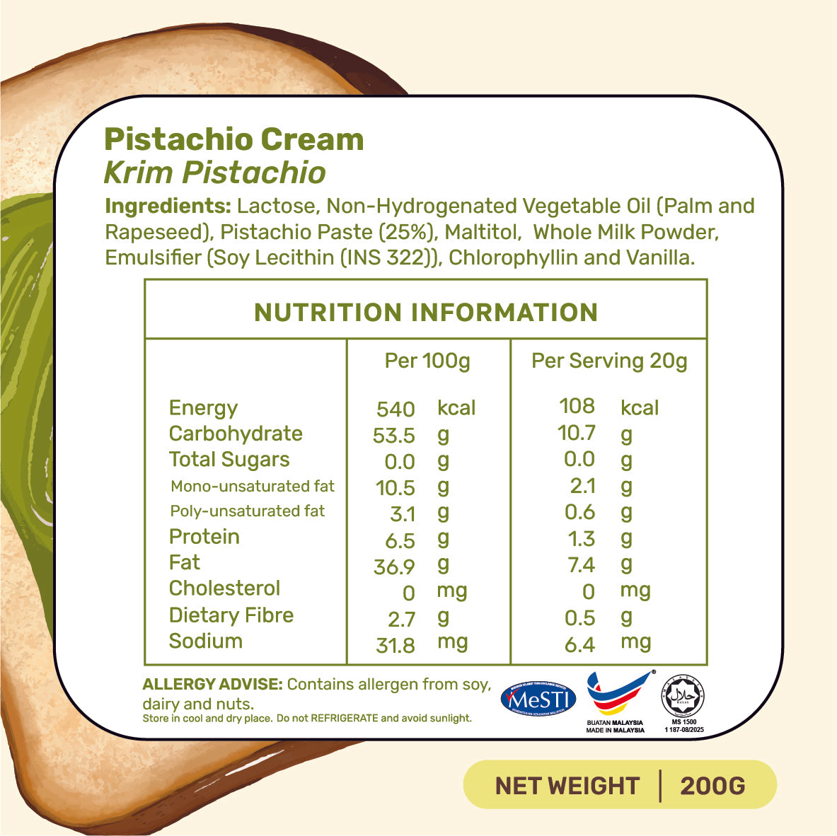 Pistachio Spread in Jar
