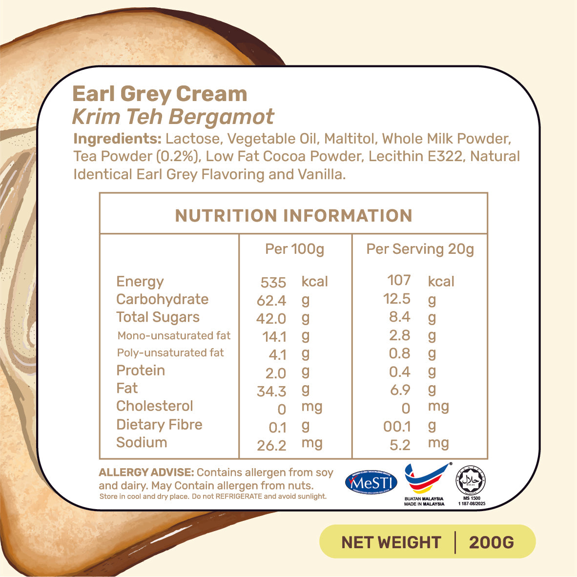 Earl Grey Spread in Jar